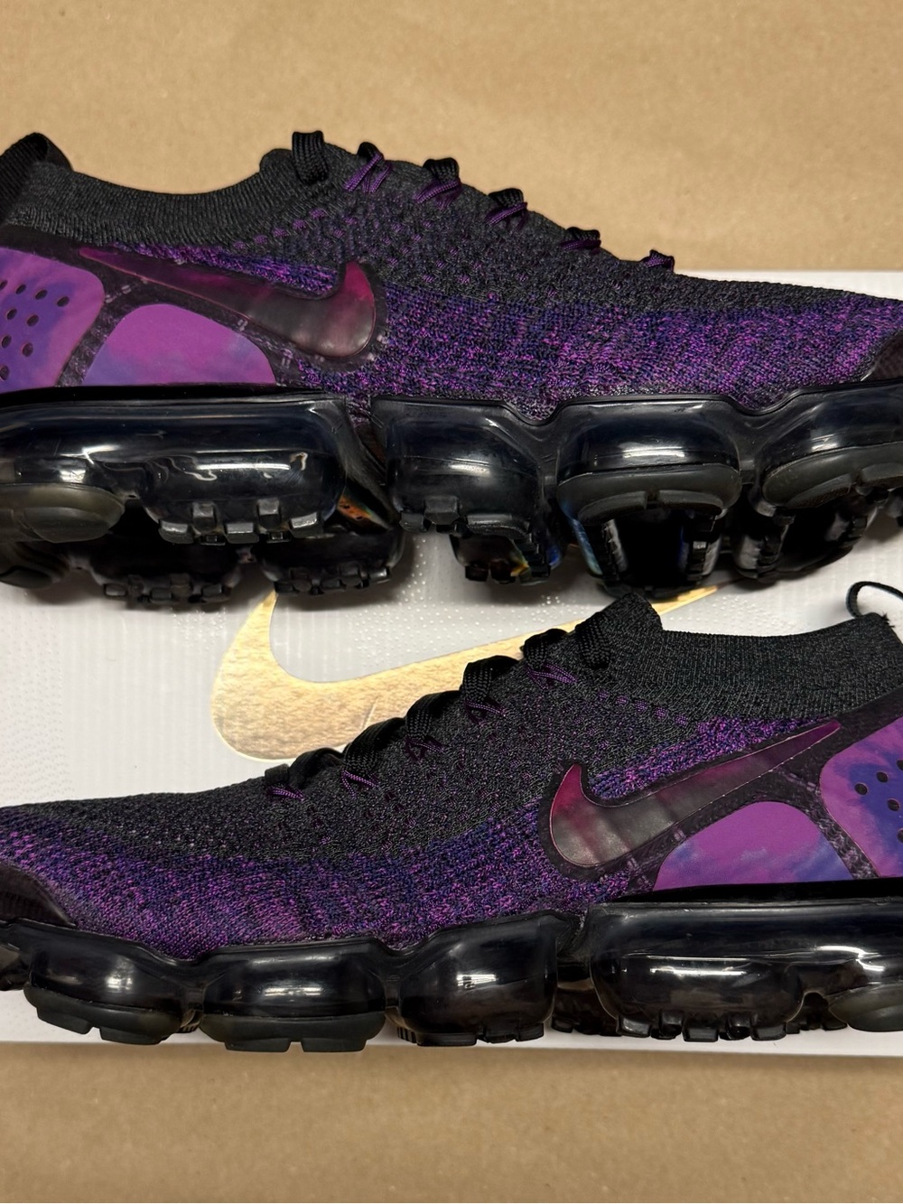 Nike Air Vapormax Flyknit 2 Night Purple men’s size 10.5 running shoes Rare!